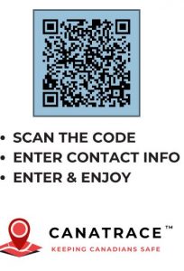 QR code for COVID contact tracing