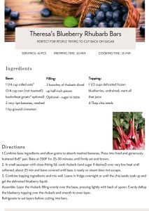 Blueberry Rhubarb Bars