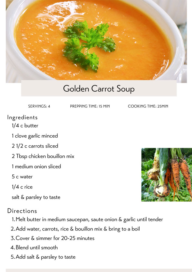 Golden Carrot Soup Recipe