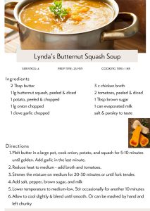 Lynda's Butternut Squash Soup