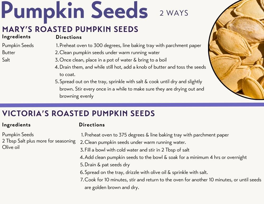 Pumpkin Seed Recipes for CSA - Forsythe Family Farms